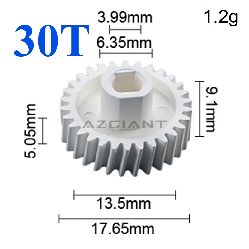 AZGIANT-Rétroviseurs latéraux pliants pour voiture, Mazda Premacy 5, MK2, 2005, 2006, 2007, 2008, engrenage de réparation de moteur, bricolage, 30T, 4 pièces, 10 pièces