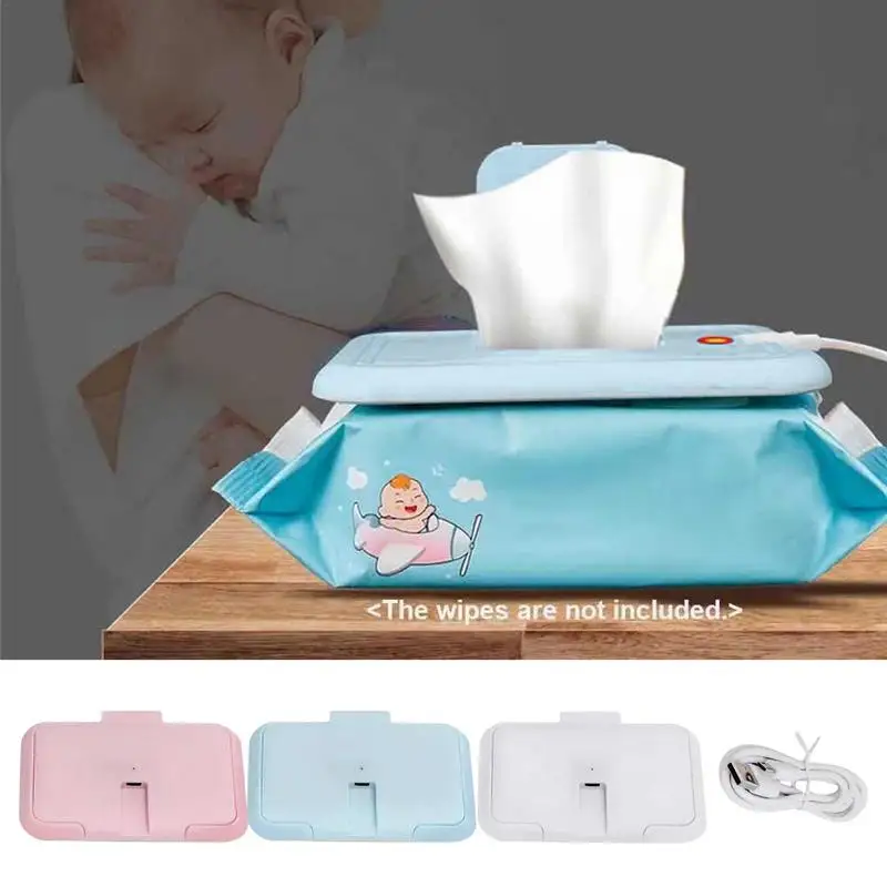 Wet Wipes Heater  Convenient Wipes Dispenser Wet Wipe Warmer Multifunctional USB Charging  Large Capacity Baby Wipe Warmer