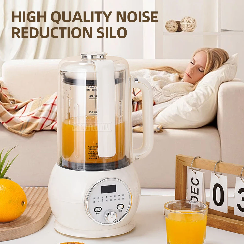 Automatic Intelligent Food Blender 1500ml  Large Capacity High Speed Blender with Noise Reduction