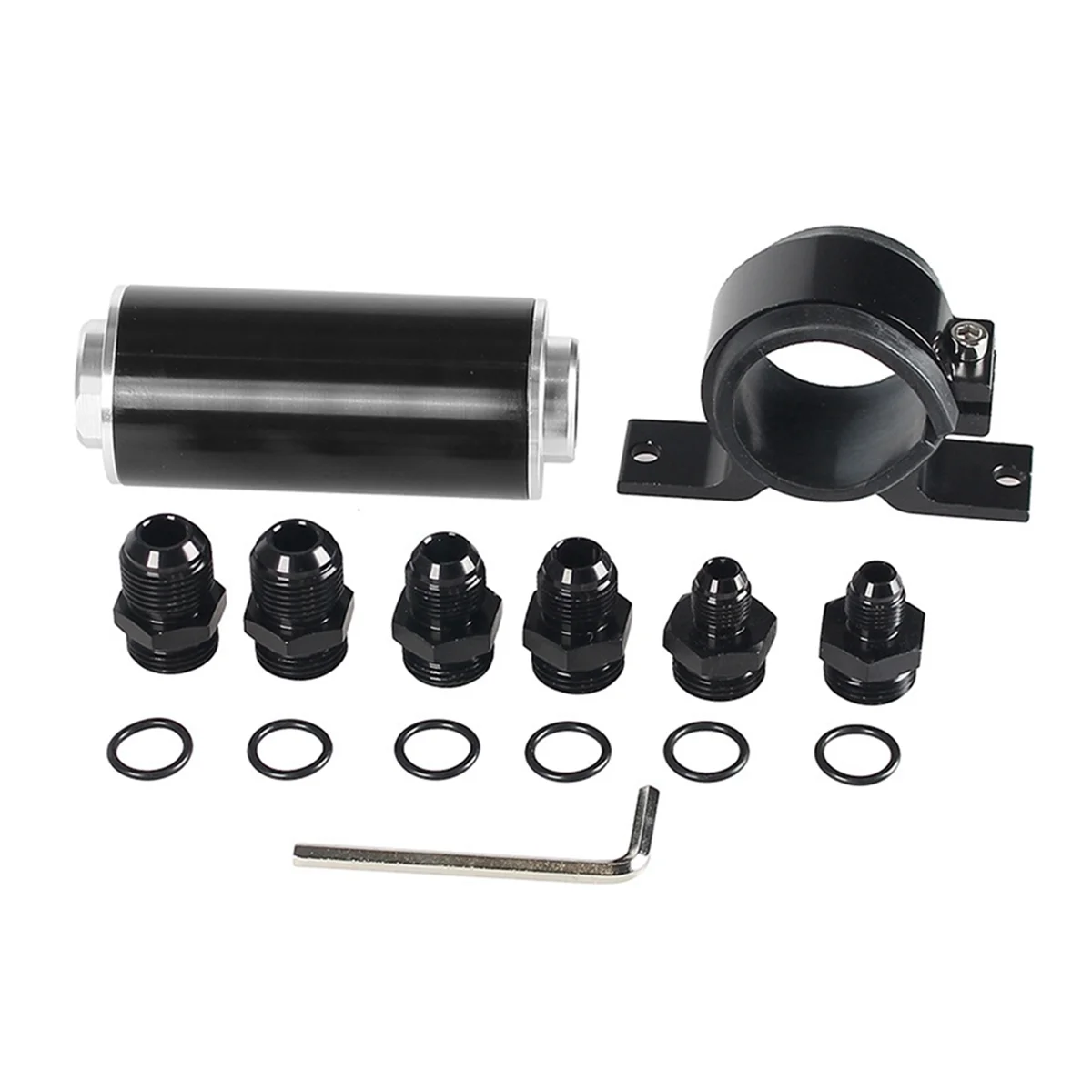 50MM Oil Pump Mounting Bracket Kit Universal Aluminum Fuel Filter Can Be Cleaned and Easy to Install