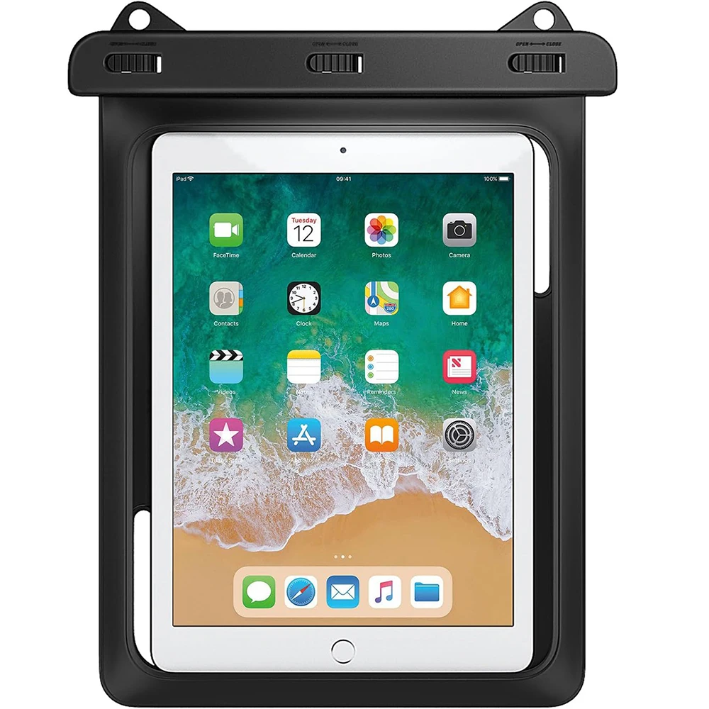 MoKo Waterproof Tablet Case Tablet Pouch Dry Bag for iPad Mini 6 iPad iPad Pro 9.7 Samsung Tab S4/ S3/S2/Tab A 9.7 Galaxy Note 8