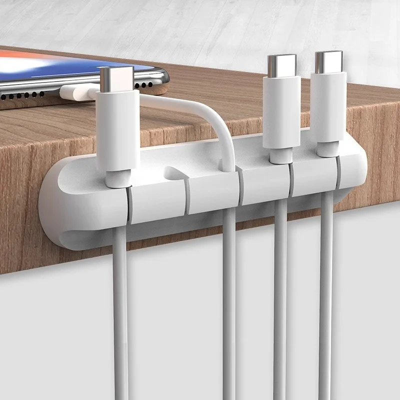 Desktop Cable Organizer Mobile Phone Charging Cable Data Cable Arrangement Storage Open Wire Cover Hub Buckle Protecteur Cable