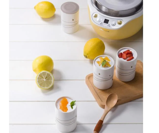 หมีเครื่องใช้ในครัวเรือนโยเกิร์ตอัตโนมัติไวน์ข้าวเครื่องทำสแตนเลสสตีลเซรามิค4ถ้วย1L SNJ-B10K1 Smart Timing
