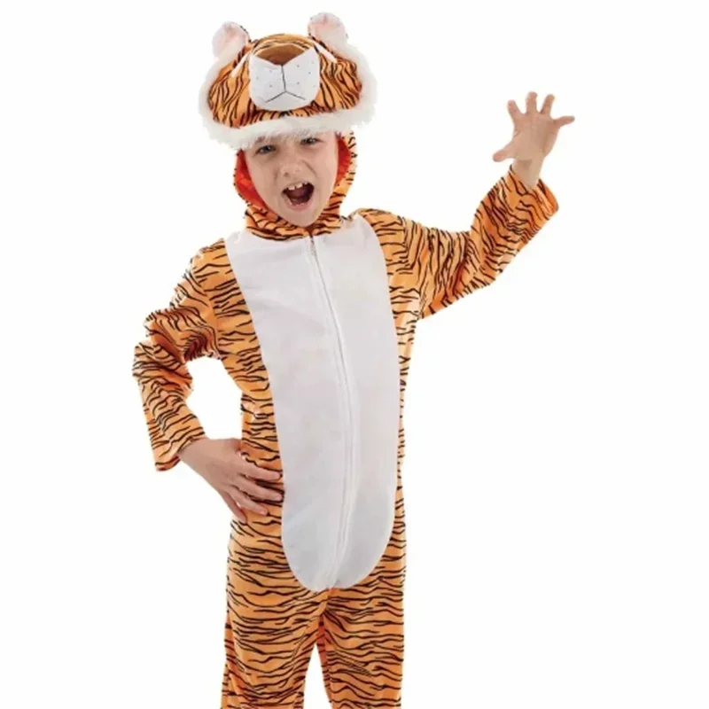 Nieuwe Mode Kostuum Tijger Dieren Kostuum Kinderen Cosplay Kostuum Halloween Carnaval Meisje Jongens Pak Tijger Cadeau Jaar