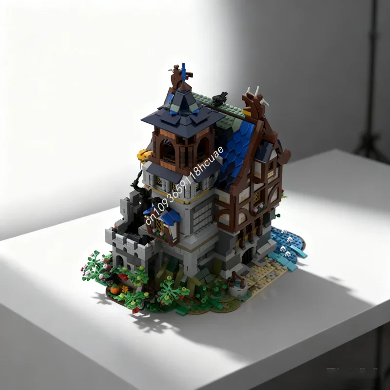 

3482 шт. MOC Greenwood часы замкнутая модель строительные блоки Рождественский подарок конструкция DIY игрушка творческое образование кирпич для детей