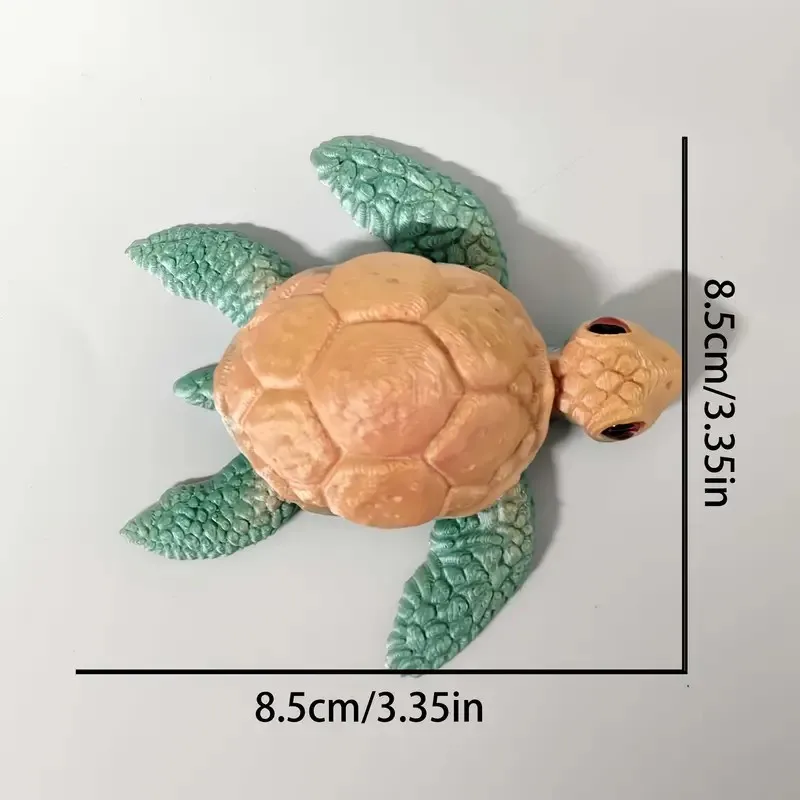 Modèle de tortue imprimé en 3D avec articulations mobiles, Collection créative, décoration de bureau, cadeaux de vacances faits à la main pour modèles d'anime