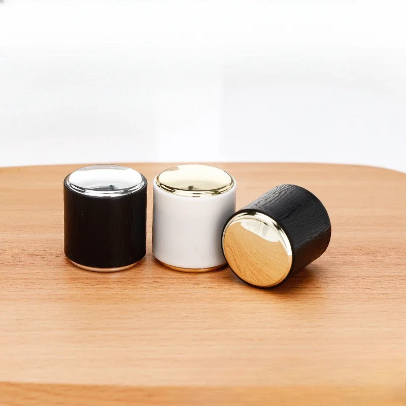 15MM Perfume Bottle Cap Round Aluminum Cosmetic Jar Lids, Silver and Gold PP Combo Caps，Careful Order