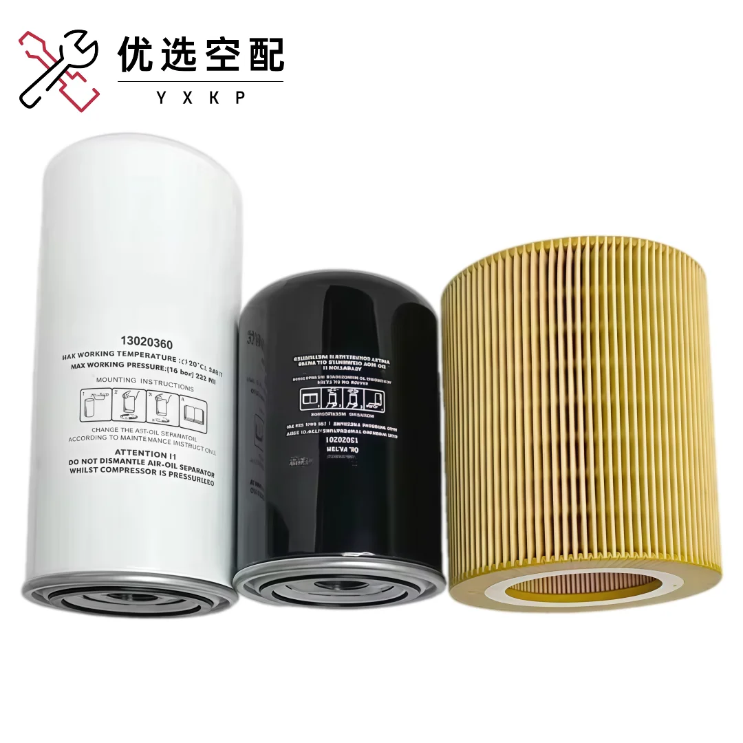 Replacement Filter Kit 13020360 13020201 13020102 Oil Separator Oil Air Filter For 11/15kW Screw Air Compressor
