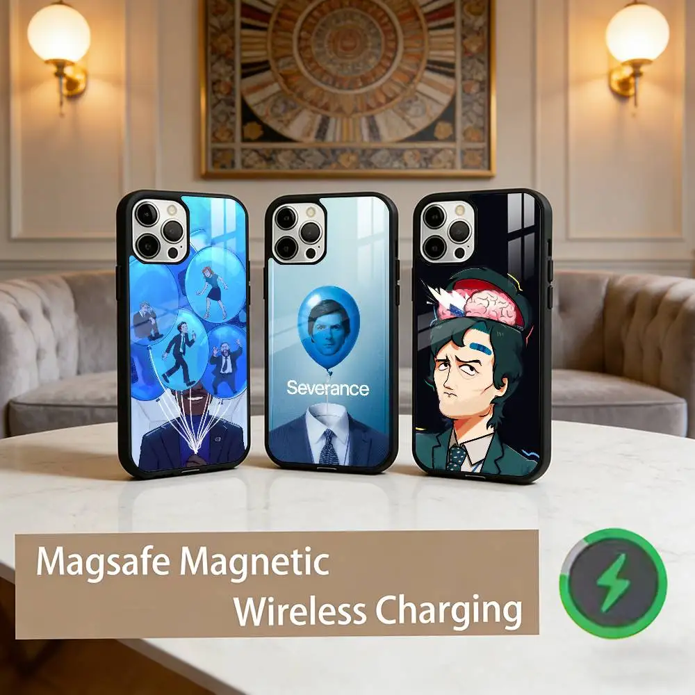 

S-Severance Mark Scout Phone Case For iPhone17,16,15,14,13,12,11 Plus,Pro Max Magnetic For Magsafe Wireless Charging