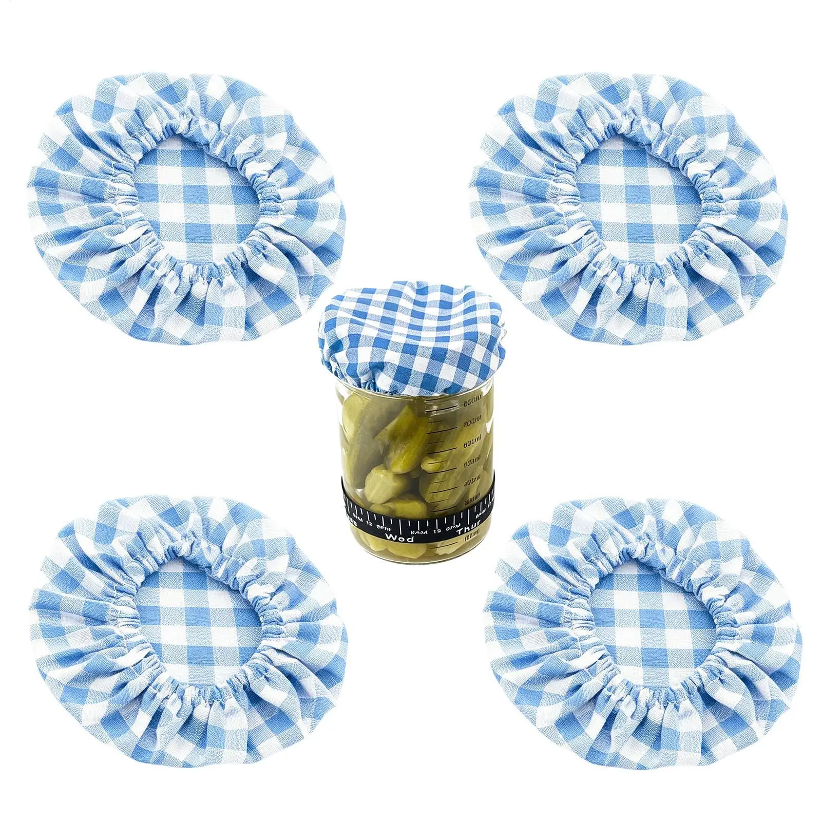 Sourdough Jar Cover 4 Pieces Reusable Breathable Bread Fermentation Jar Lids for Bakers Beginners Professionals Mothers Home