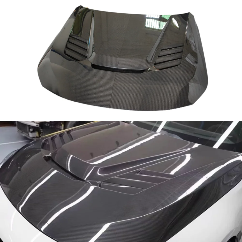 Dry Carbon Fiber Engine Hood Body Kit for BMW M2 G87 Upgrade V Style High-temperature Process Car Customization Kit Car Supplies