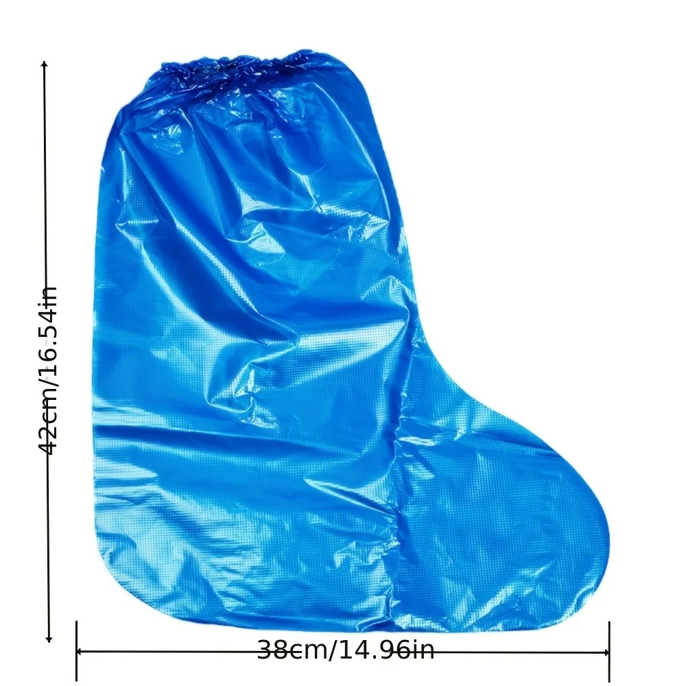 10 disposable rain shoe covers for rainy days, waterproof, anti slip, transparent plastic, thickened, wear-resistant, and isolat