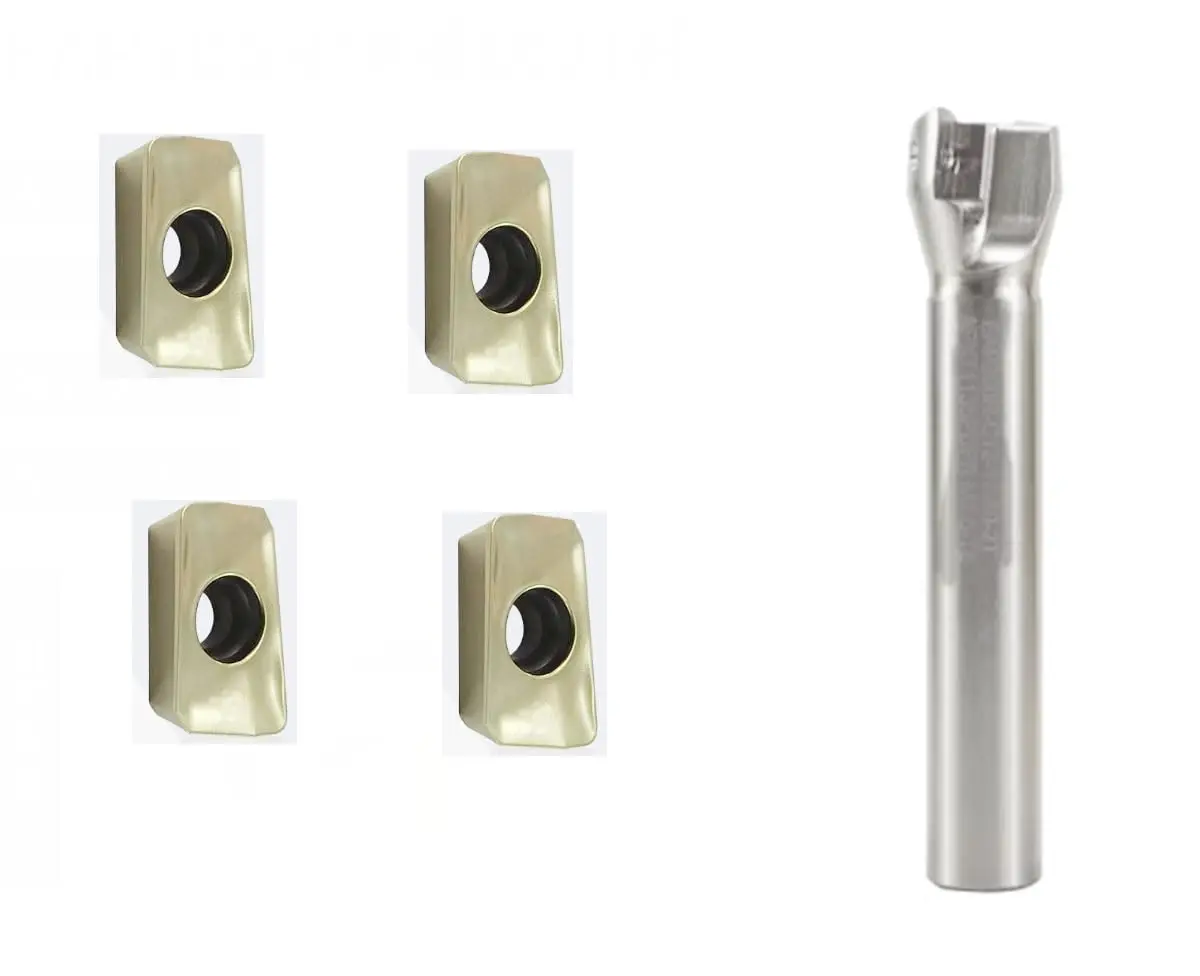 CNC Milling Tool Holder Set Diameter 12mm Clamp 2 Edges 30pcs APMT1135PDER Inserts