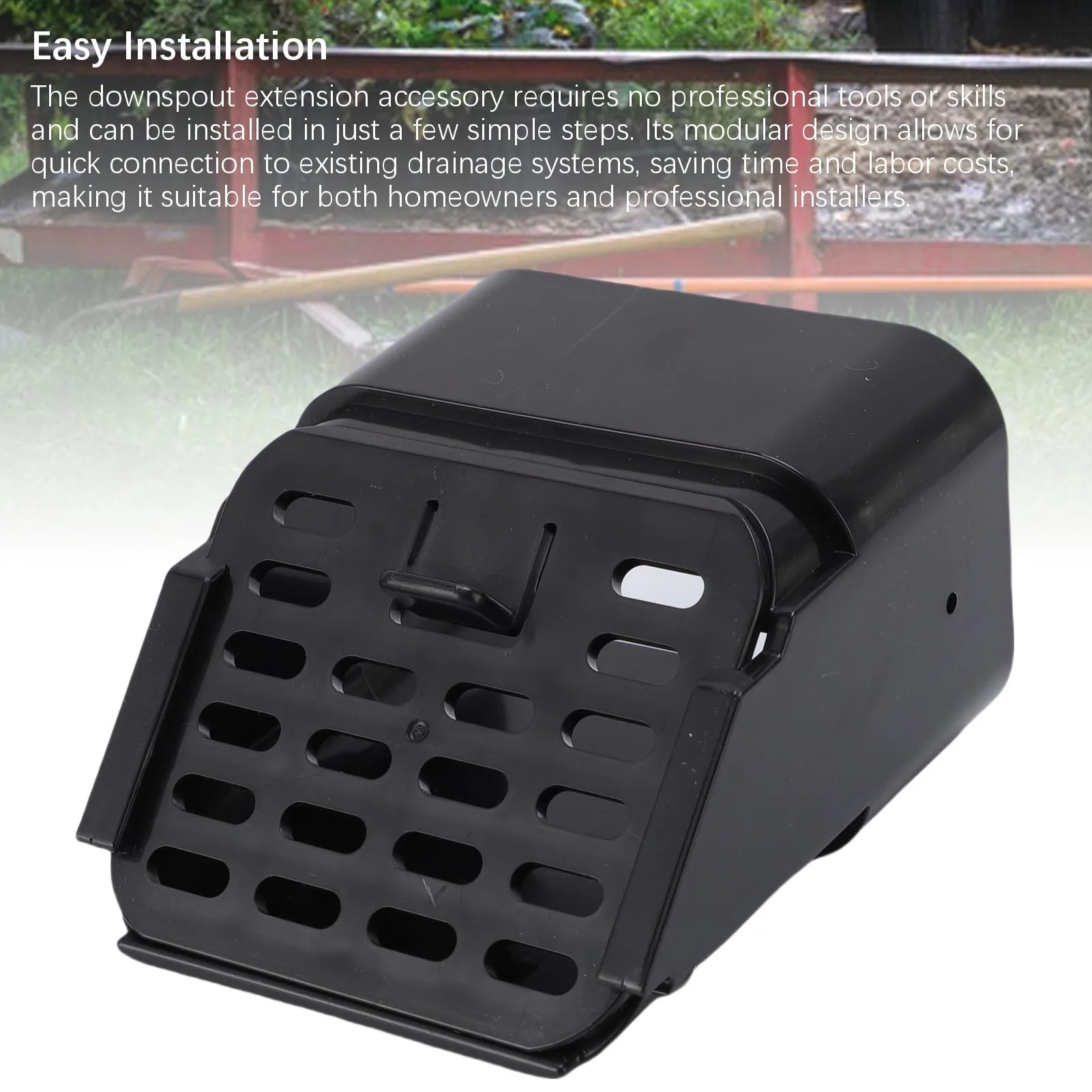 4Pcs/Set Gutter Downspout Connector Downspout Outlet Filter Guard for 3X4 Inch A Type Gutter Downspout Connector Outlet Filter