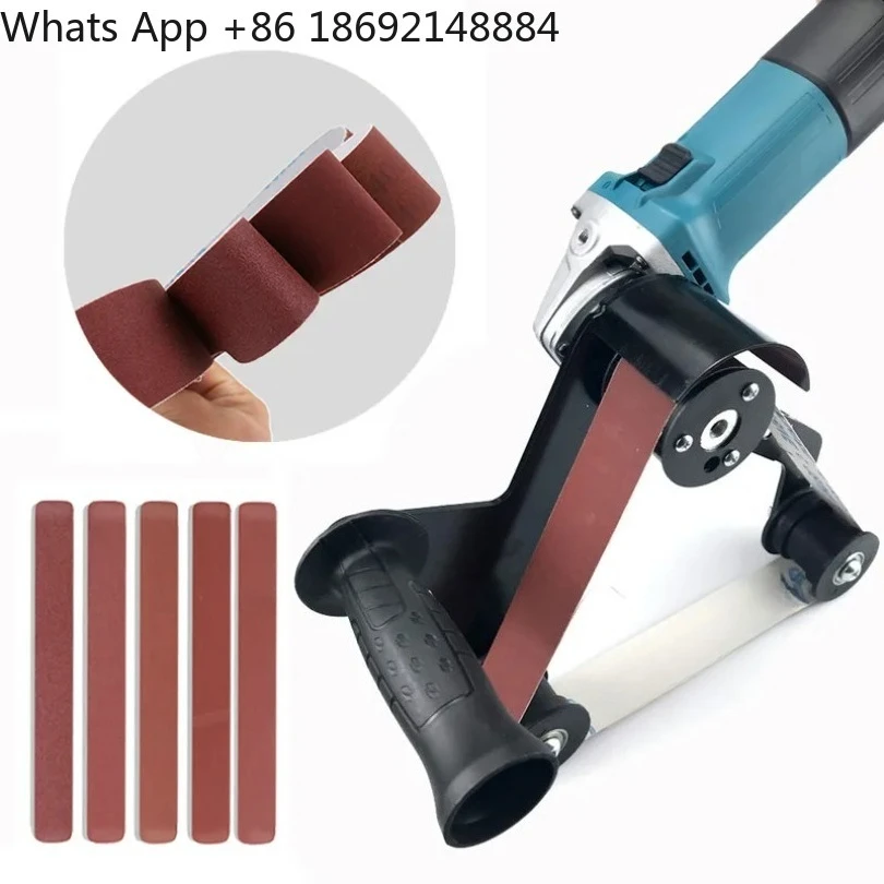 Angle grinder to belt machine head, stainless steel round tube wire drawing polishing accessories