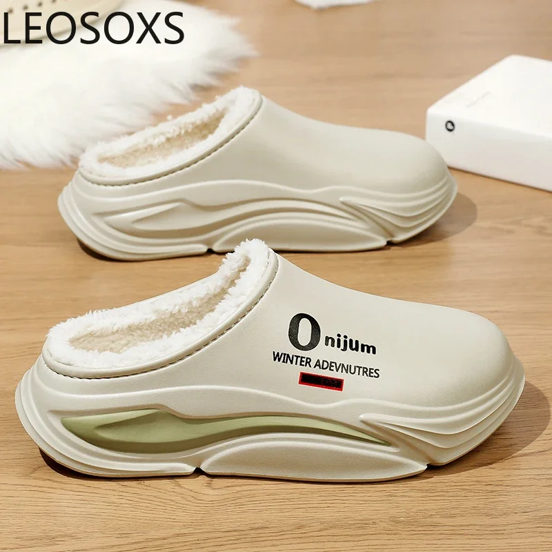 Couple Slipper Slippers for Men Cotton Water Proof Non-slip Casual Beautiful Fashionable LEOSOXS Popular Model Comfortable Shoes