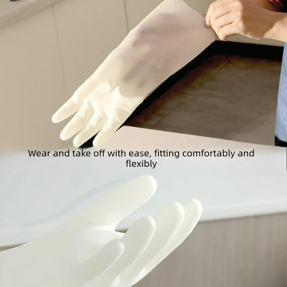 Anti Puncture Wearproof Nitrile Cleaning Gloves Sturdy New Material Gloves for Household Dishwashing Laundry Work
