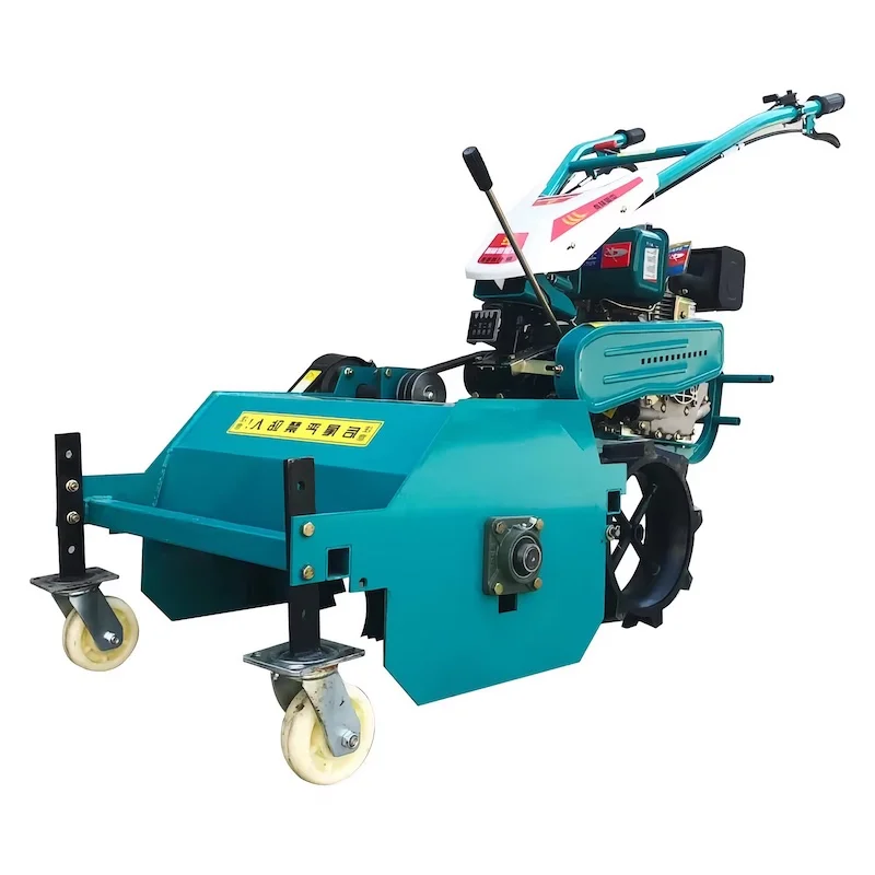 strong horsepower Electric starter 178 Air-cooled Diesel weeder smashed grass backfill machine fruit tree field weeding machine