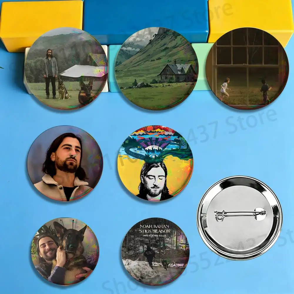Great Divide N-Noah K-Kahan Enamel Pins Badge Round Brooch for Backpack Decor Accessories 25/32/44/58/75mm
