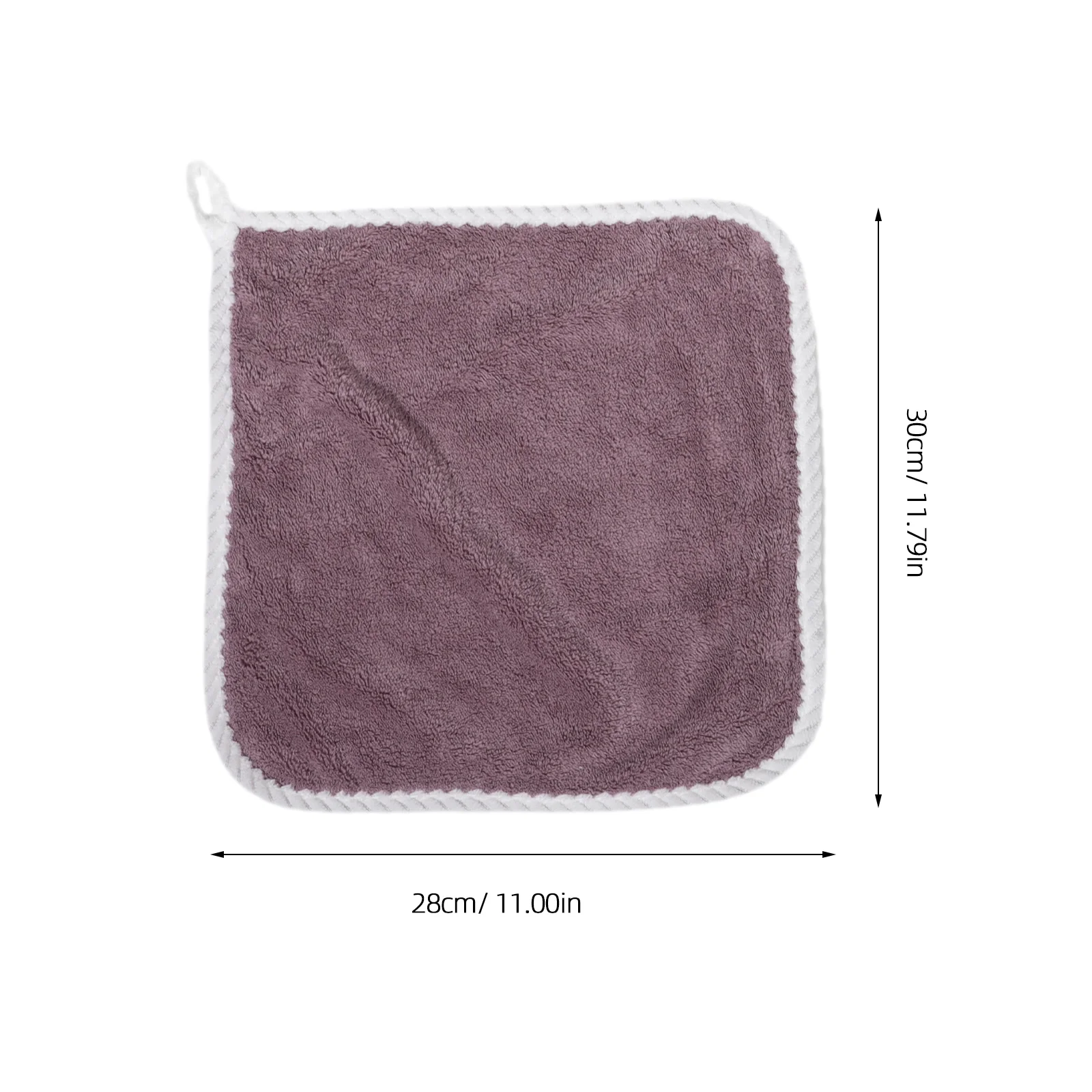 8Pcs Flannel Baby Washcloth Soft Hanging Loop Absorbent Hand Towels Newborn Toddler Face Towels Kitchen Bathroom