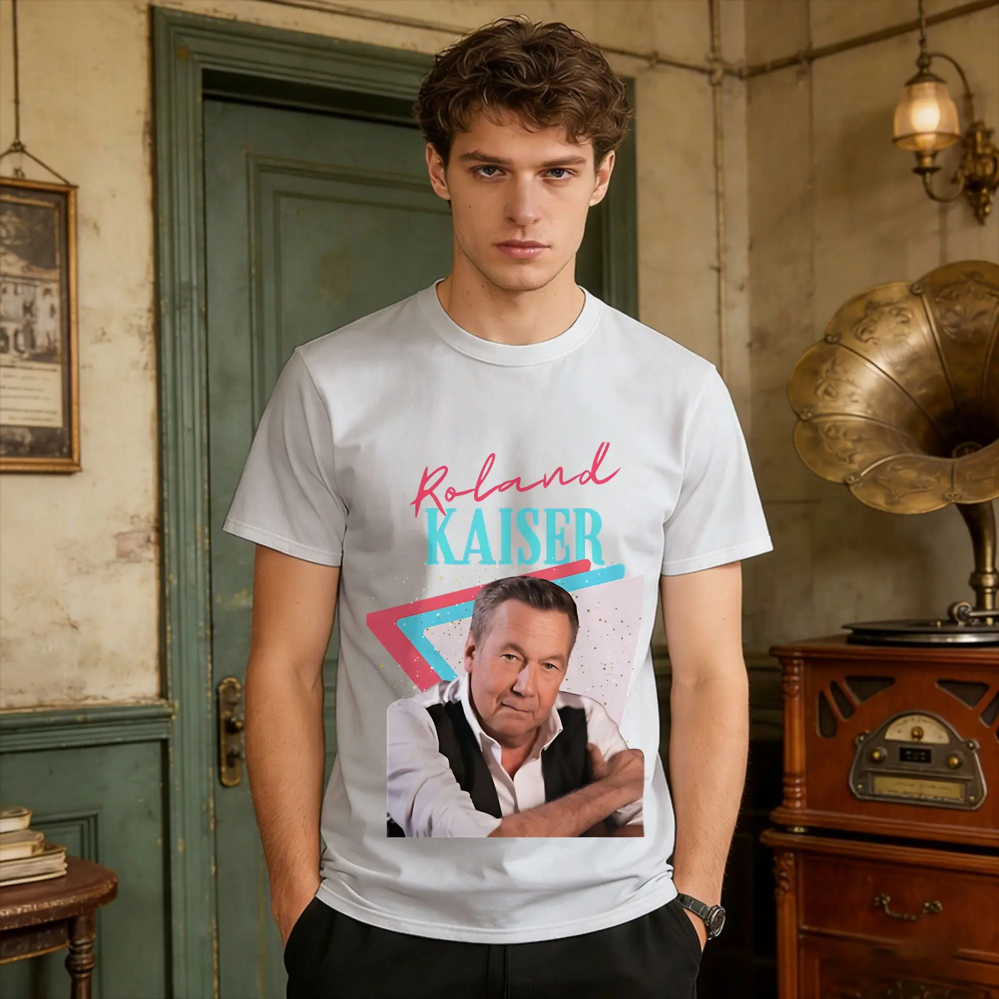 Roland Kaiser Rip Roland Kaiser Rest In Peace Roland Kaiser T Shirt Summer Eurovisions Cotton T-Shirts For Men Tee Shirt Tees