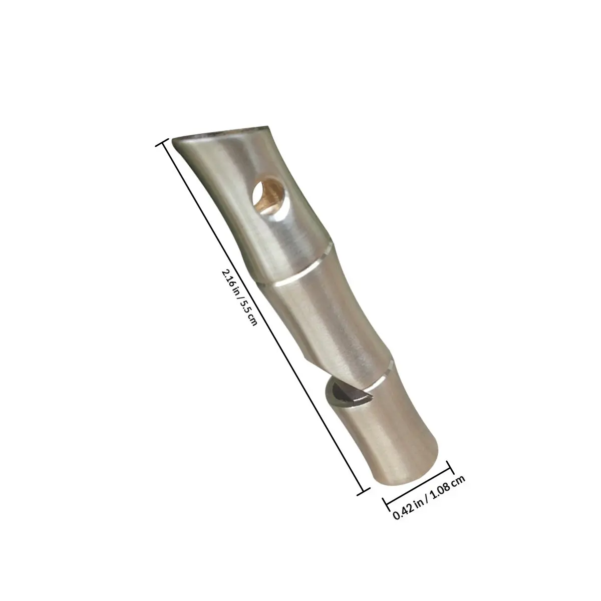 1Pcs Brass Whistle High-Volume Loud Emergency Survival Whistle Portable Mini Design with Wrist Strap for Outdoor Sports Football
