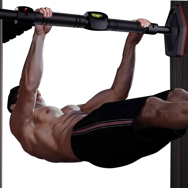 China adjust expandable gymnastics 400kg pull up wall door load-bearing horizontal support bar for strength training