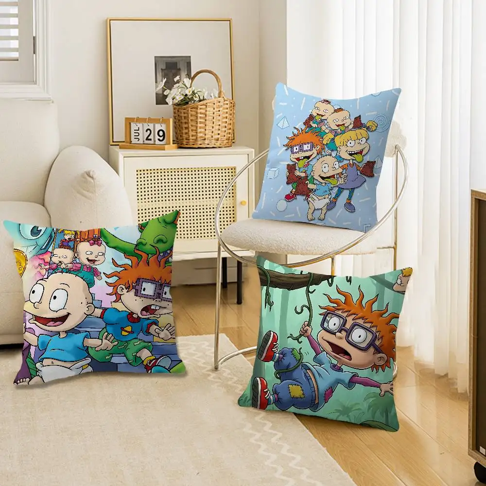 Cartoon Funny R-Rugrats Pillow Gift Home Office Decoration Bedroom Sofa Car Cushion Cover case 45x45