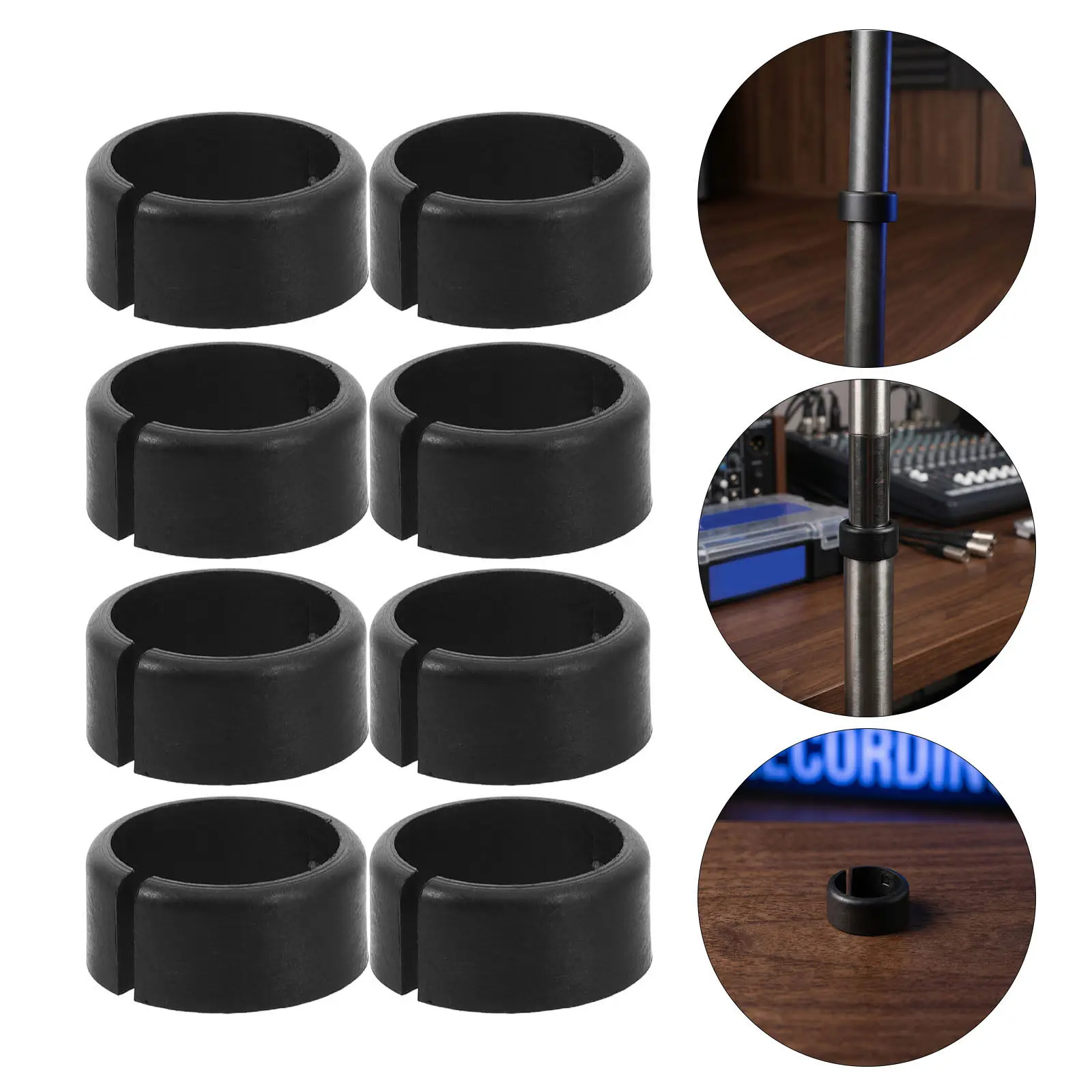 10Pcs Universal Microphone Stand Bushing 16Mm Id Anti Vibration Sleeve Shock Absorbing Plastic Adapter for Instrument Tripod