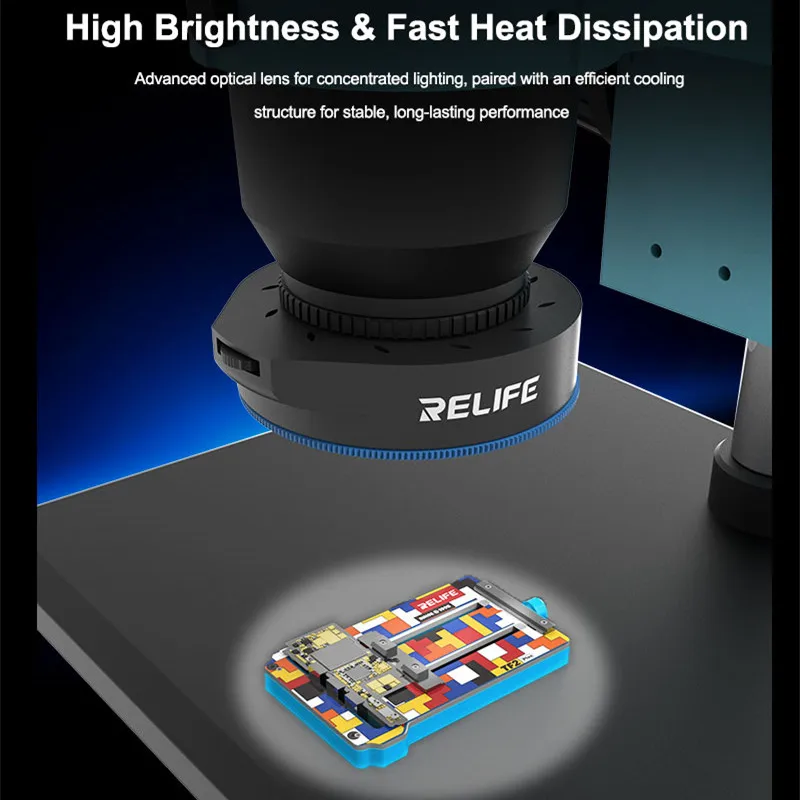 RELIFE RL-033E Pro Microscope Polarized Light 32 LED Ring Lamp Anti Glare Eliminates Reflection Illumination Light Source