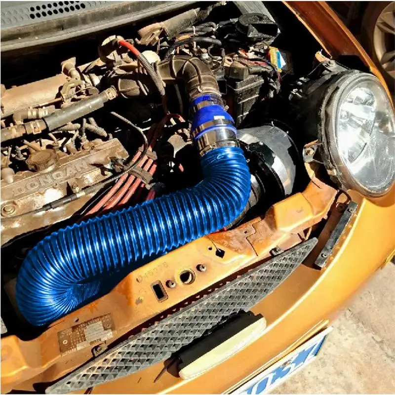 Air Intake Pipe Flexible Hose Car Cold Air Intake Inlet Pipe High Temp Airflow Car Cold Air Inlet Tube Induction Intake Hose