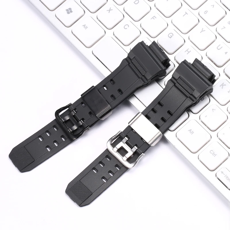 

Watchband Accessories Resin Rubber Strap Suitable for Casio GW9300 GW-9400 Mens Sports waterproof Wristband Steel Ring Bracelet