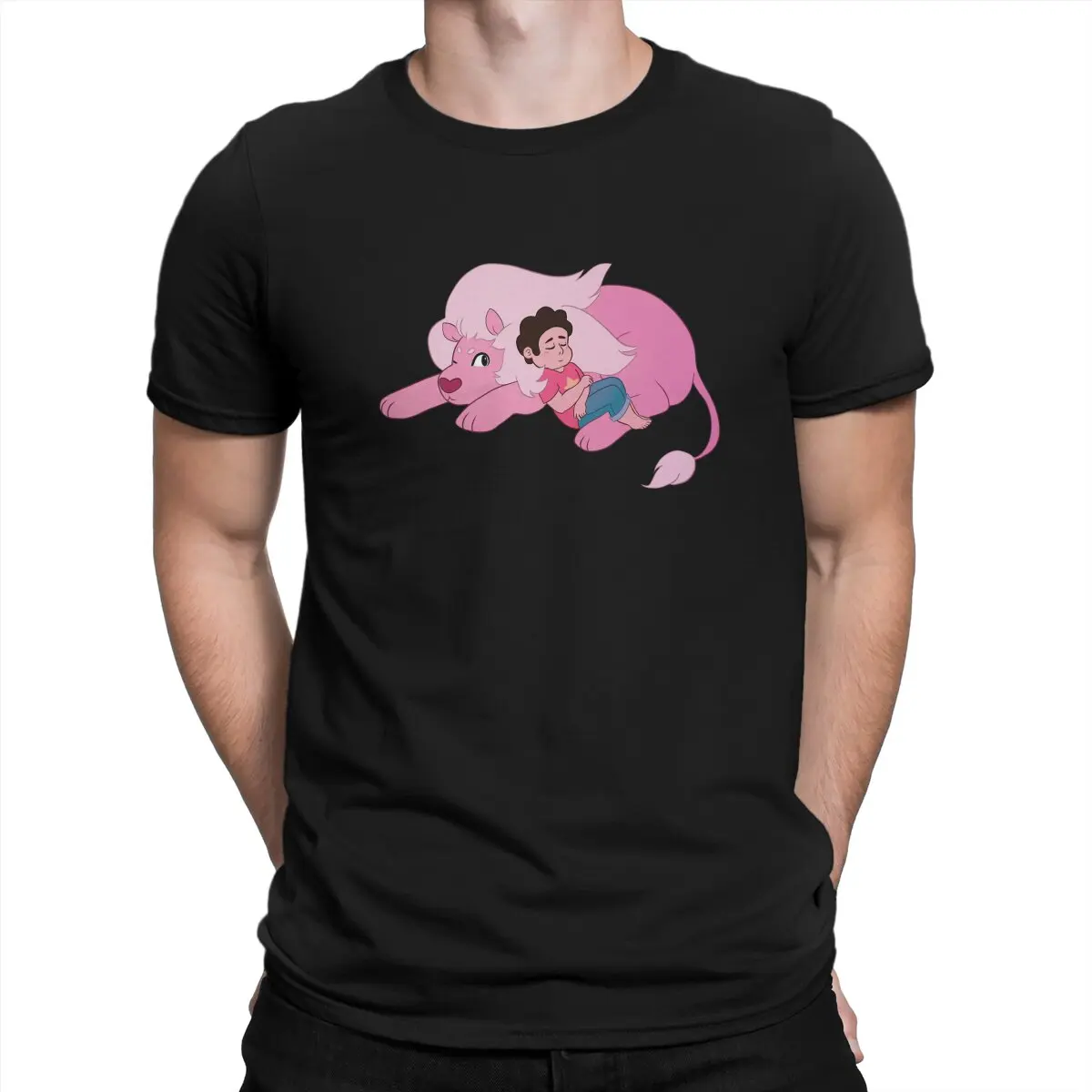 Cat Naps Steven Universe Men T Shirt Grunge O-Neck TShirt Harajuku Tops