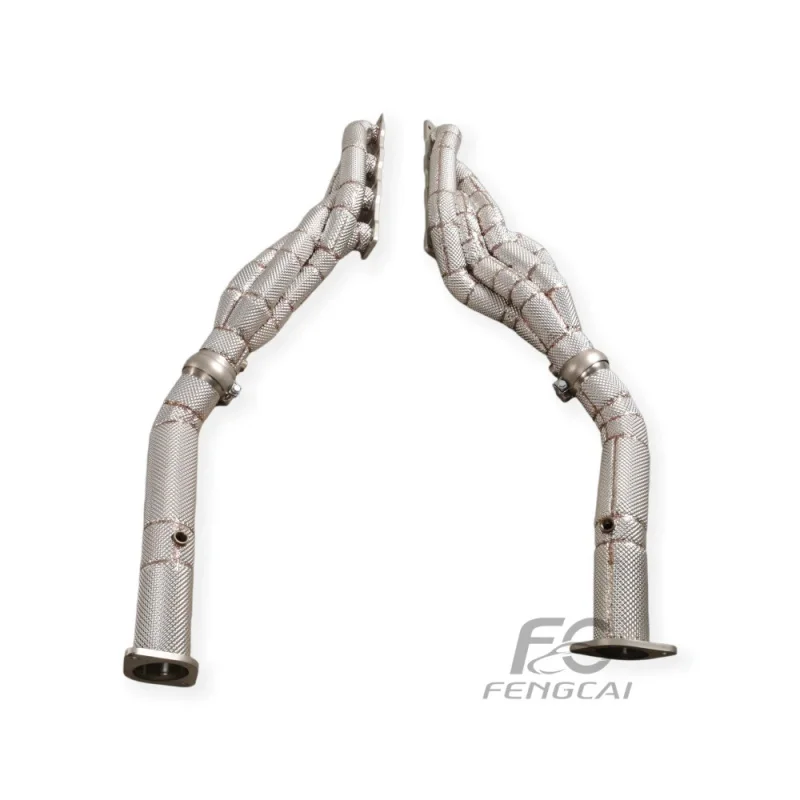 Custom Car Performance Exhaust Header for Dodge RAM 1500 TRX 6.2T Stainless Steel Exhaust Pipes Manifold with Heat Shield view 2