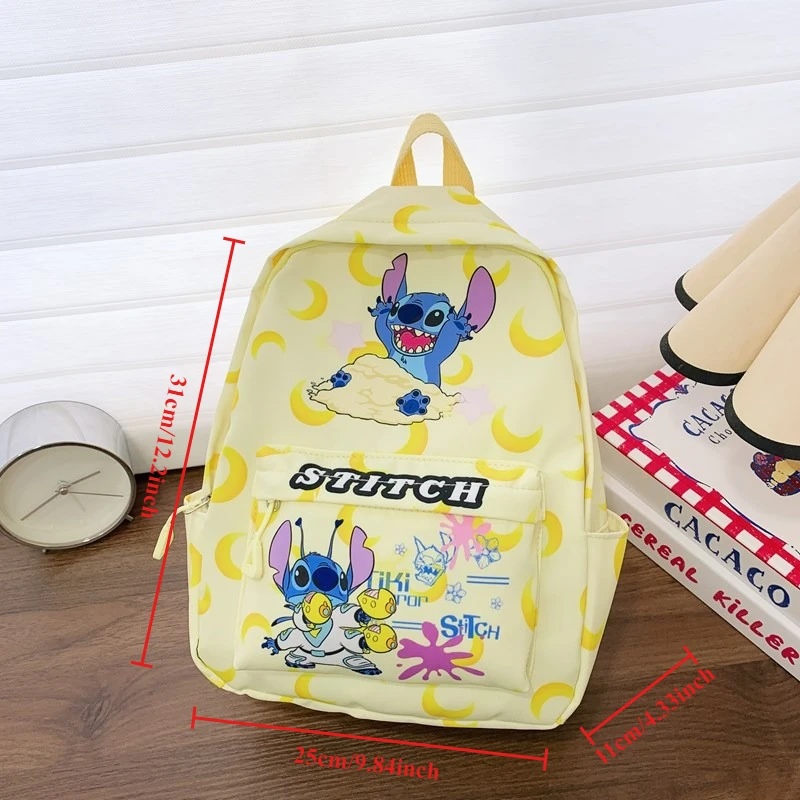 Zaino per bambini Disney Stitch Borsa da scuola di grande capacità Leggero e durevole per studenti elementari Ragazzi Ragazze Uso quotidiano