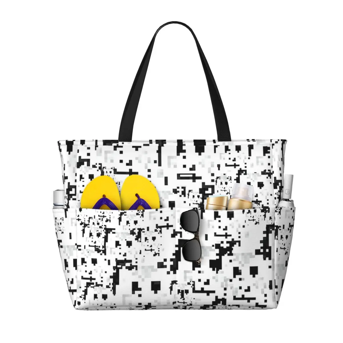 Anti Facial Recognition Beach Tote Bag Sport Gym Yoga Duffle Large Tote Bag Women Travel Bag Fitness bag