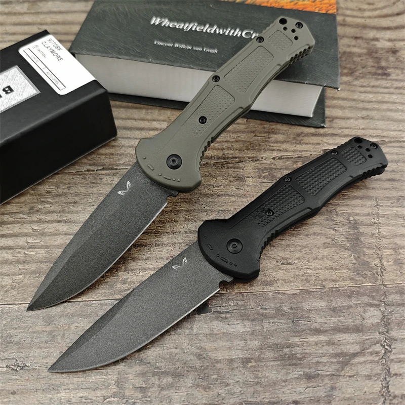 

BM 9070 folding knife D2 steel nylon fiber handle outdoor camping hiking survival portable fruit knife EDC pocket knife gift