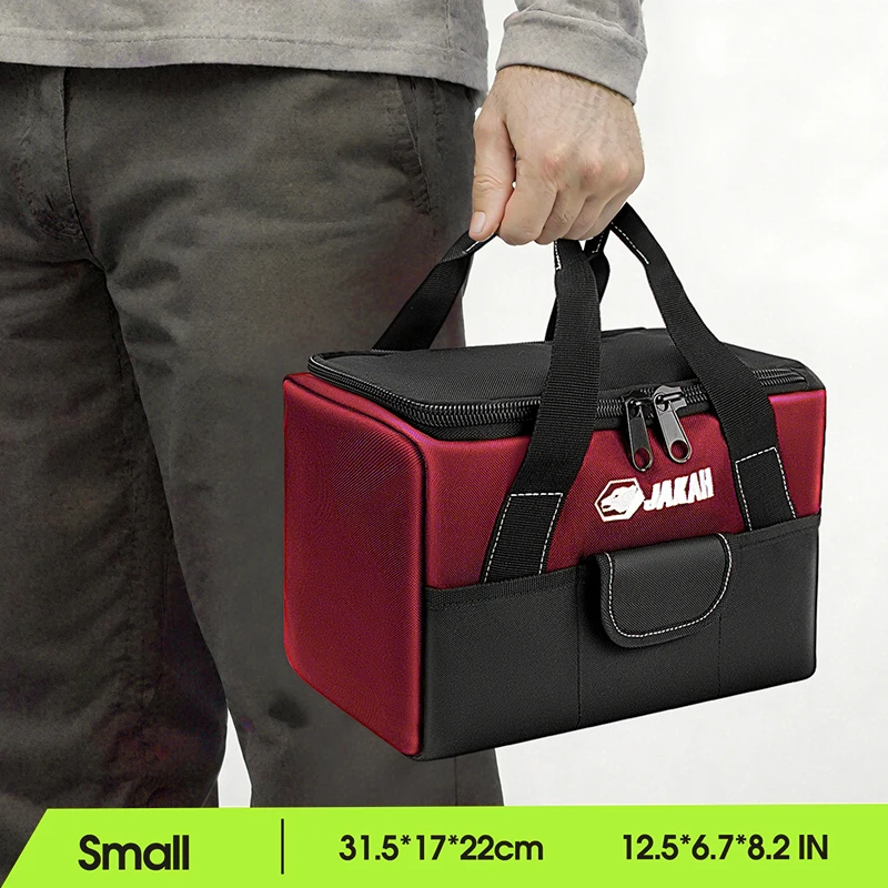 Robuste Werkzeugtasche mit breiter Öffnung und Taschen – Detail 10