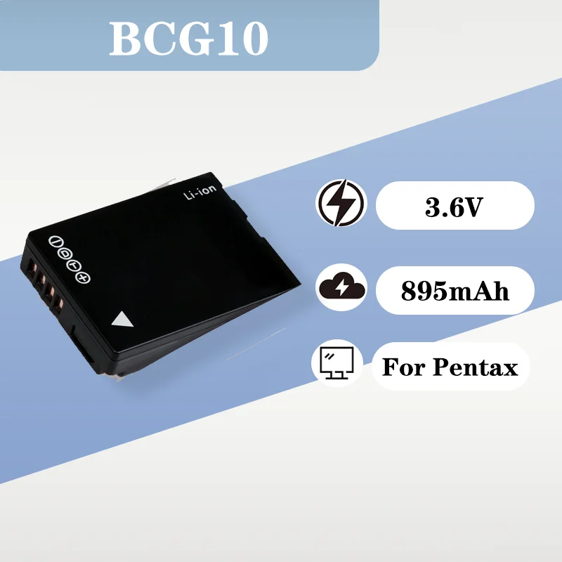 

3.6V 895mAh Lithium Ion Battery BCG10 For Panasonic DMC ZS1 ZS3 ZS5 ZS7 ZR1K ZR1S ZR1R Digital Camera