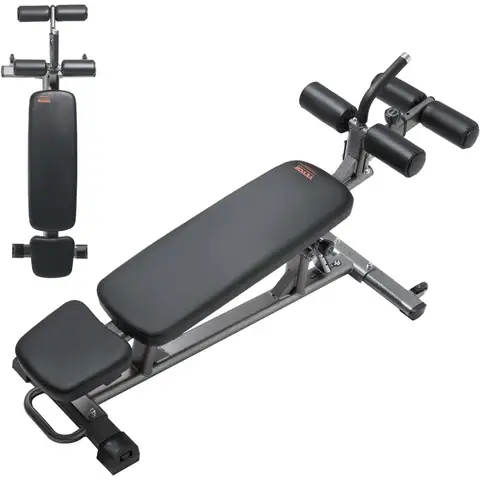 Sitzbank mit verstellbarer Höhe und umgekehrtem Crunch-Griff für Heimtraining im Fitnessstudio, robuste Stahlkonstruktion mit 500 600