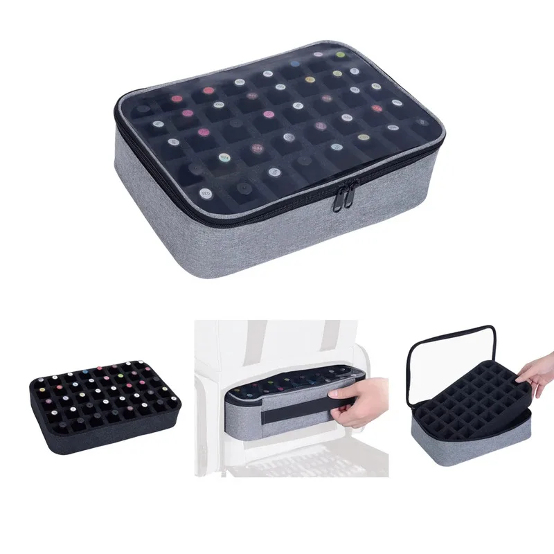 40Bottle Large Capacity Portable Colorful Nail Polish Storage Cosmetic Bag