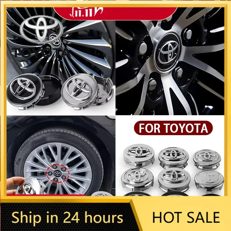 

Горячие для Toyota для Toyota 2026, новые колпаки ступиц 57/62 мм, центральная крышка ступицы колеса автомобиля, крышка обода для Toyota Corolla RAV4 LEVIN Yaris C-HR