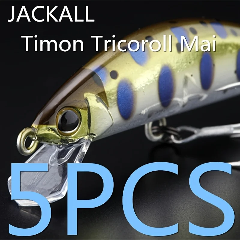 

LURETV Jackall Same Timon Tricoroll Flow Core 57S Rainbow Trout Bent Mouth 5PCS 5.7cm 3.9g 9197