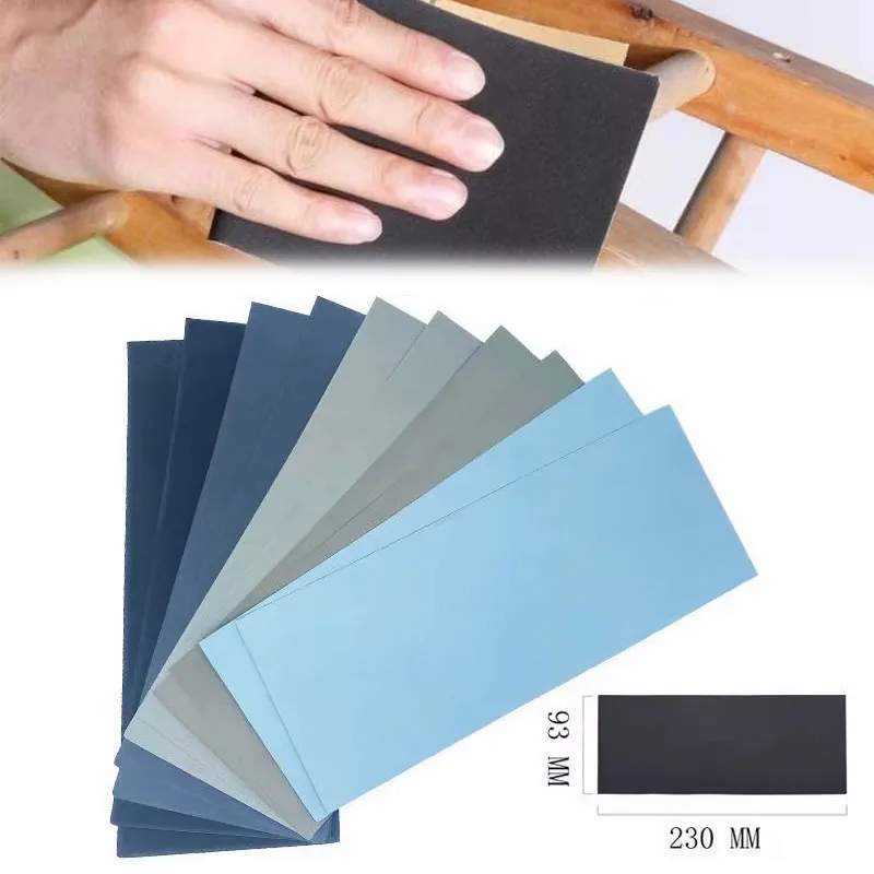 Schleifpapier-Set, Körnung 60–20000, Schleifpapier, Nass- und Trockenschleifpapier, Schleifwerkzeuge, Auto, Metall, Kunststoff, Polieren