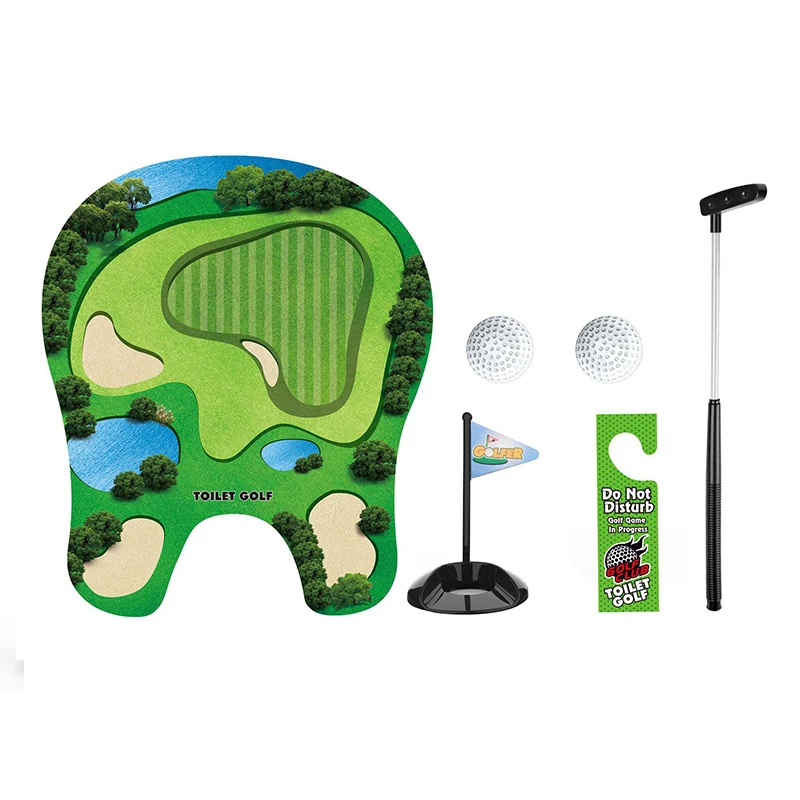 KNYYSECQ inodoro campo de Golf transfronterizo deportes al aire libre interior Venta caliente ocio entretenimiento deportes juguetes Mini juego de palos de Golf