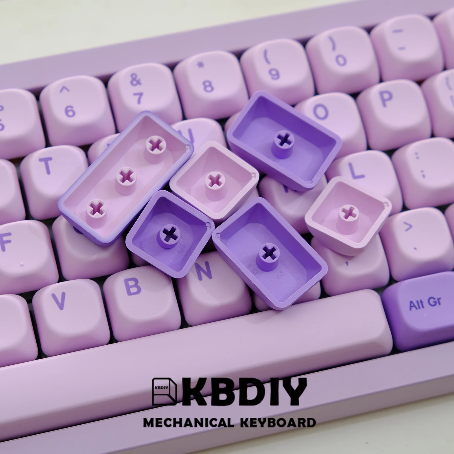 Imagem -06 - Kbdiy-korean Frost Witch Keycaps para Teclados Mecânicos Perfil Koa Gmk Keycap Pbt Caps Gmk67 Gmk75 K500 134 Teclas por Conjunto