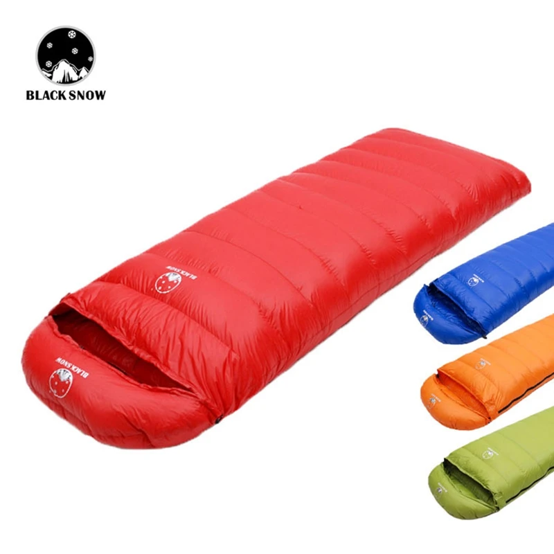 Filling 1300g/1600g White Goose Down Adult Envelope Sleeping Bag, Single Person, Ultralight, Outdoor Camping, Tourist, Portable