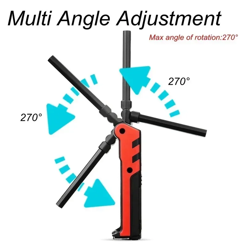 المحمولة عكس الضوء COB LED ضوء العمل USB قابلة للشحن فائقة السطوع مصباح يدوي إصلاح الطوارئ تحذير ضوء للتخييم