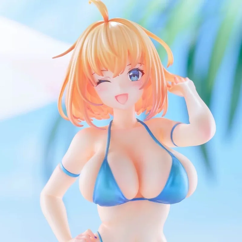 Brand New Spot Anime Girl Ornament Sofia F Shirine Swimwear Standard Version Blue Bikini Desktop Collection Decor