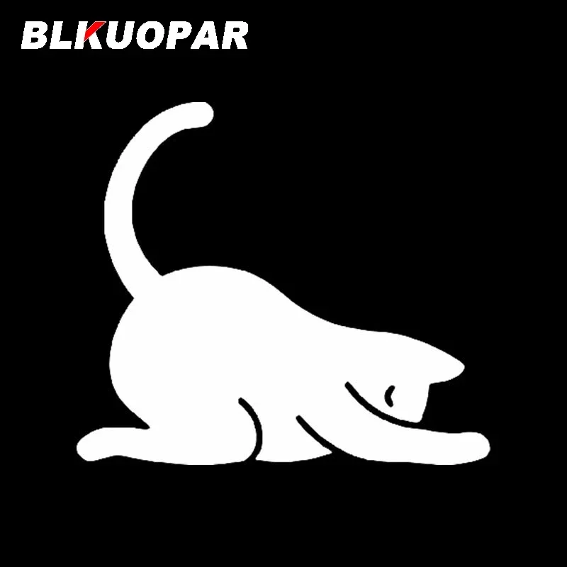 BLKUOPAR Stretched Lazy Cat Car Stickers Waterproof Decals Vinyl Material Fashionable Assessoires Suitcase Snowboard Decoration